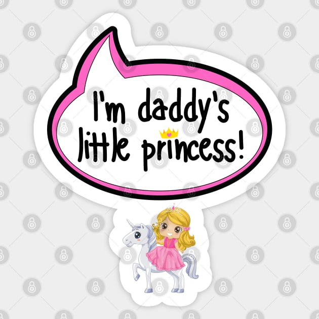 I'm Daddy's Little Princess - Baby Shower Gift Sticker by The Little Ones Collection